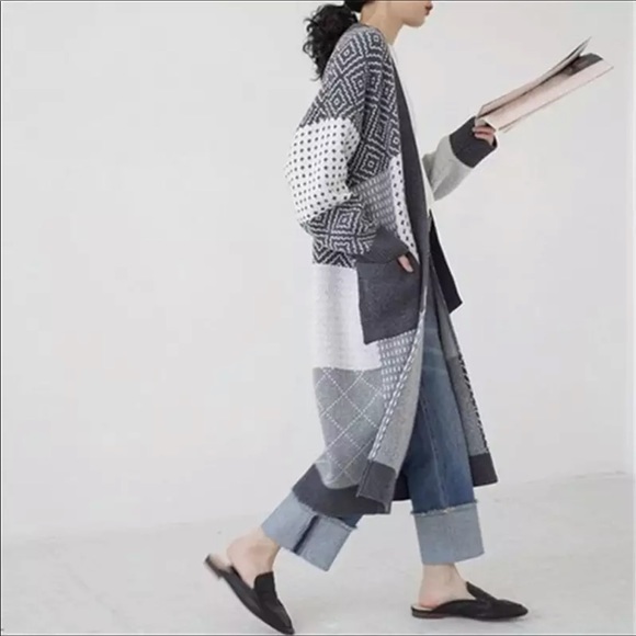 Knitted long sleeve cardigan - Picture 2 of 8